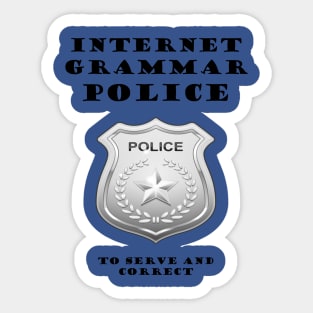 Internet Grammar Police Sticker
